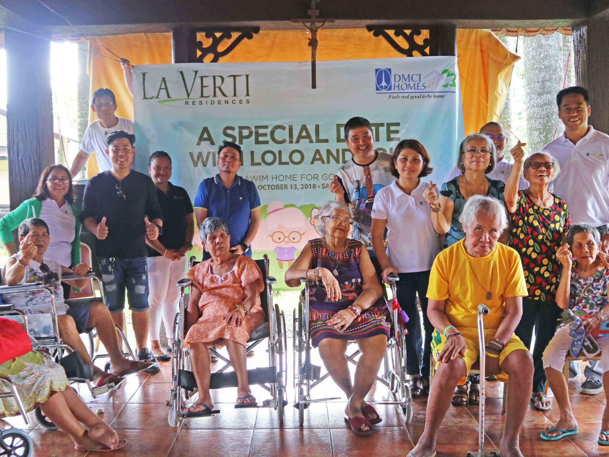 Members of La Verti Residences Community Development Council with the elderly