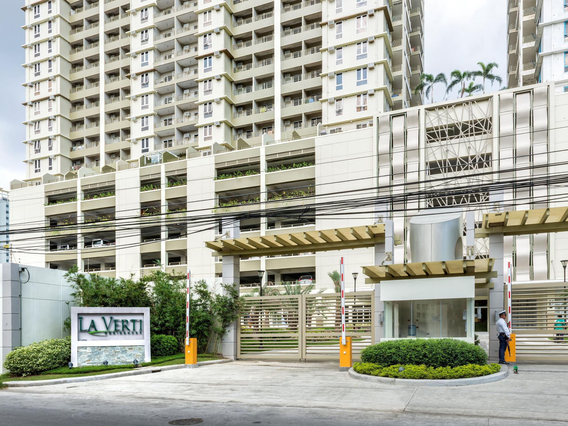Photo shows DMCI Homes’ first project in Pasay City, two-tower development La Verti Residences.